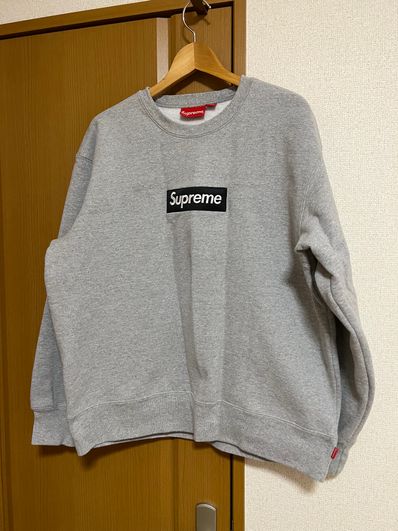 Supreme Box Logo Crewneck "Heather Grey" (22FW)