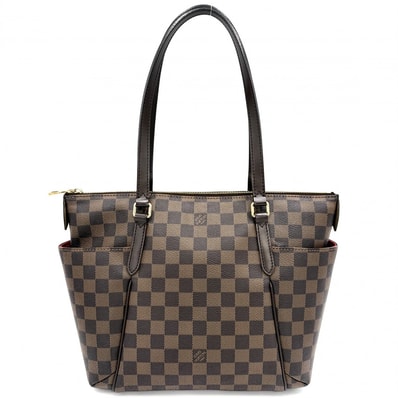 LOUIS VUITTON ルイヴィトン トートバッグ トータリーPM ハンドバッグ 肩掛け TOTALLY N41282 ダミエキャンバス ブラウン 茶 ゴールド金具 レディース【中古品】