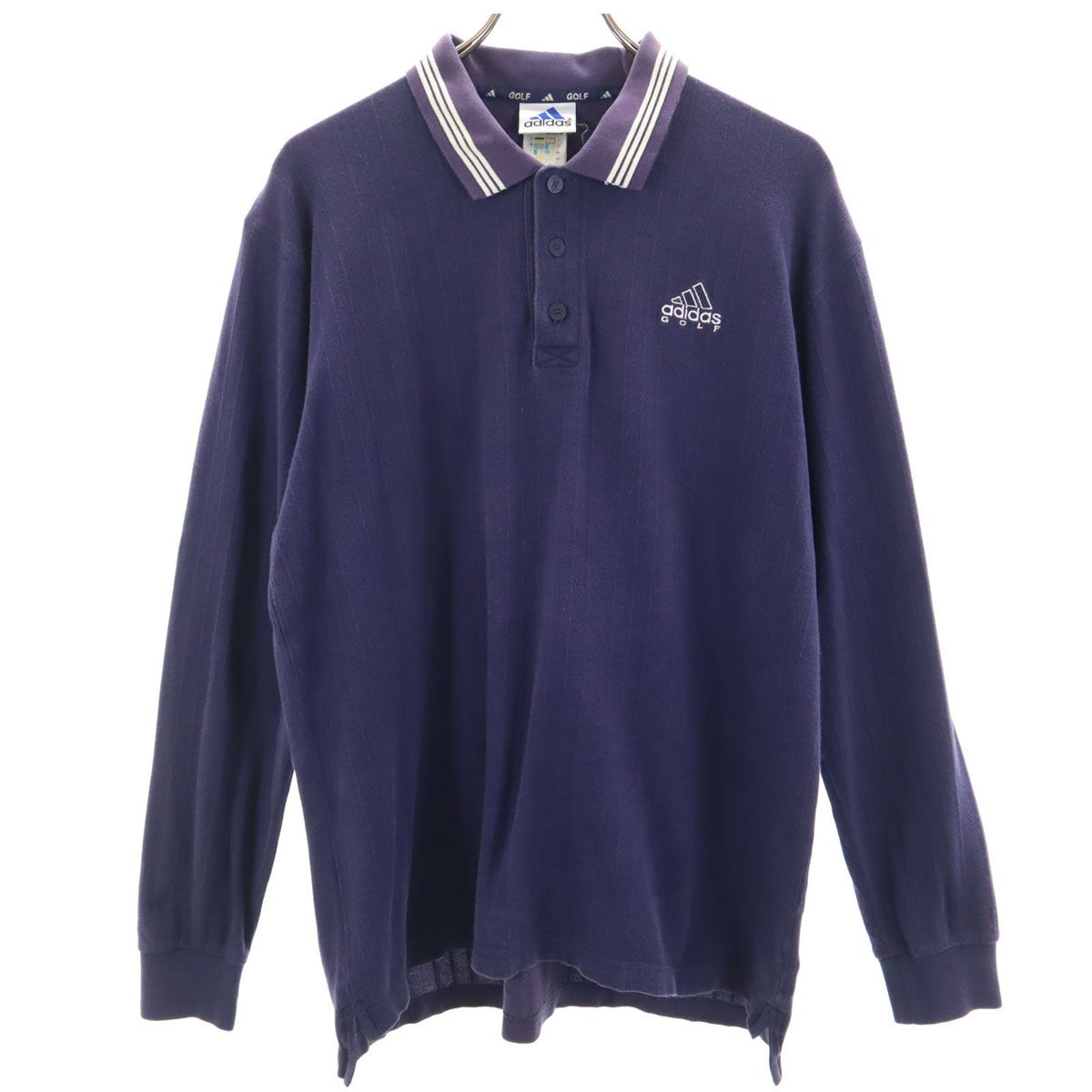 adidas アディダス ゴルフ 長袖 ポロシャツ O ネイビー GOLF