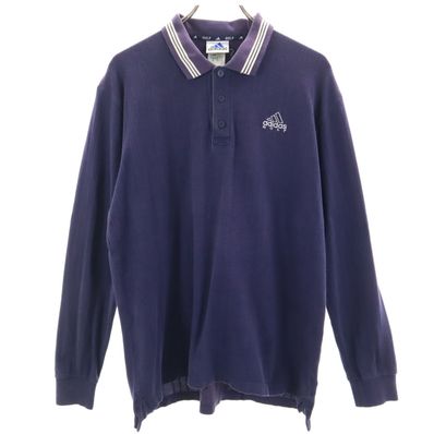 adidas アディダス ゴルフ 長袖 ポロシャツ O ネイビー GOLF