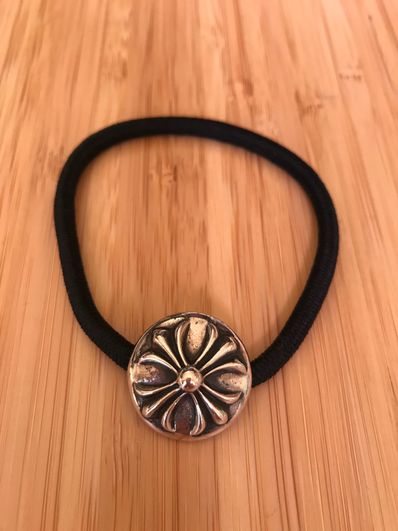 Chrome Hearts Hair Band # 2 Cross Bracelet "Black"