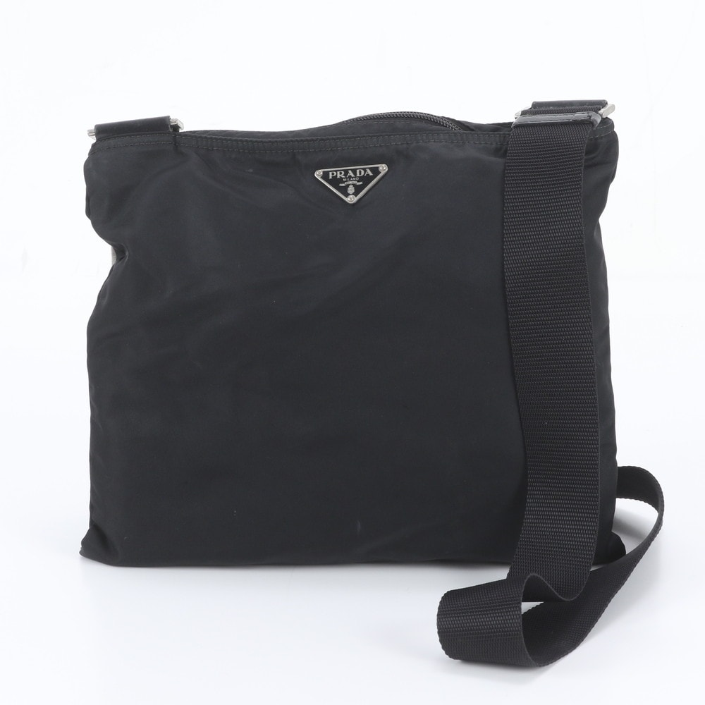 ■美品 プラダ テスート ナイロントライアングルロゴショルダーバッグ