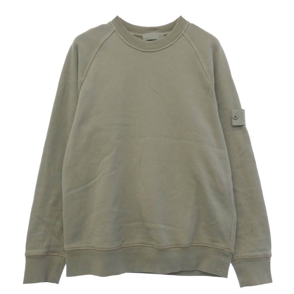 STONE ISLAND ストーンアイランド 6100028 HEAVY ORGANIC COTTON FLEECE_S.I. GHOST ワッペン クルーネック スウェット トレーナー グレー系 L【中古】
