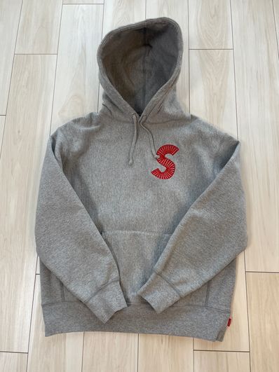 Supreme S Logo Hooded Sweatshirt "Heather Grey" (20FW)