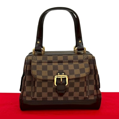 LOUIS VUITTON ルイヴィトン ナイツ ブリッジ ダミエ レザー PVC ハンドバッグ ブラウン
19433