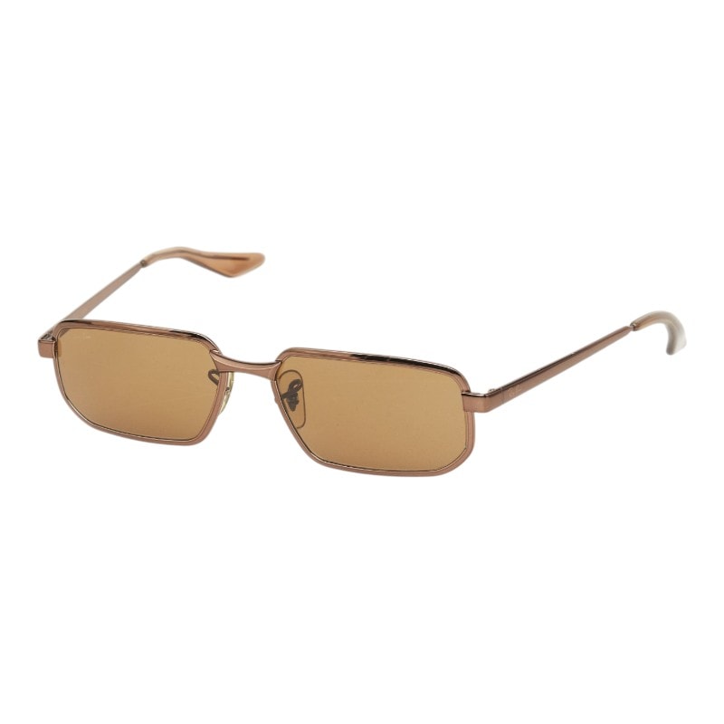 レイバン ボシュロム社製 サングラス アイウェア スクエア型 W2647 ブラウン メタル ユニセックス Ray-Ban 中古