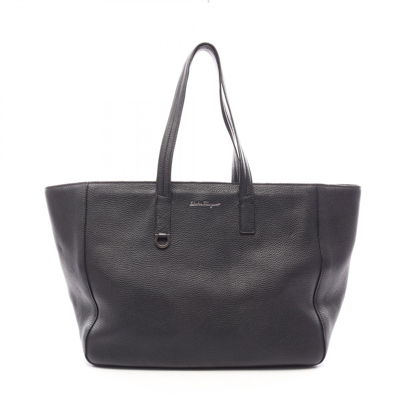サルヴァトーレフェラガモ Salvatore Ferragamo トートバッグ バッグ レザー メンズ ブラック系 【中古】