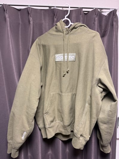 Supreme Box Logo Hooded Sweatshirt (25FW) "Light Olive"