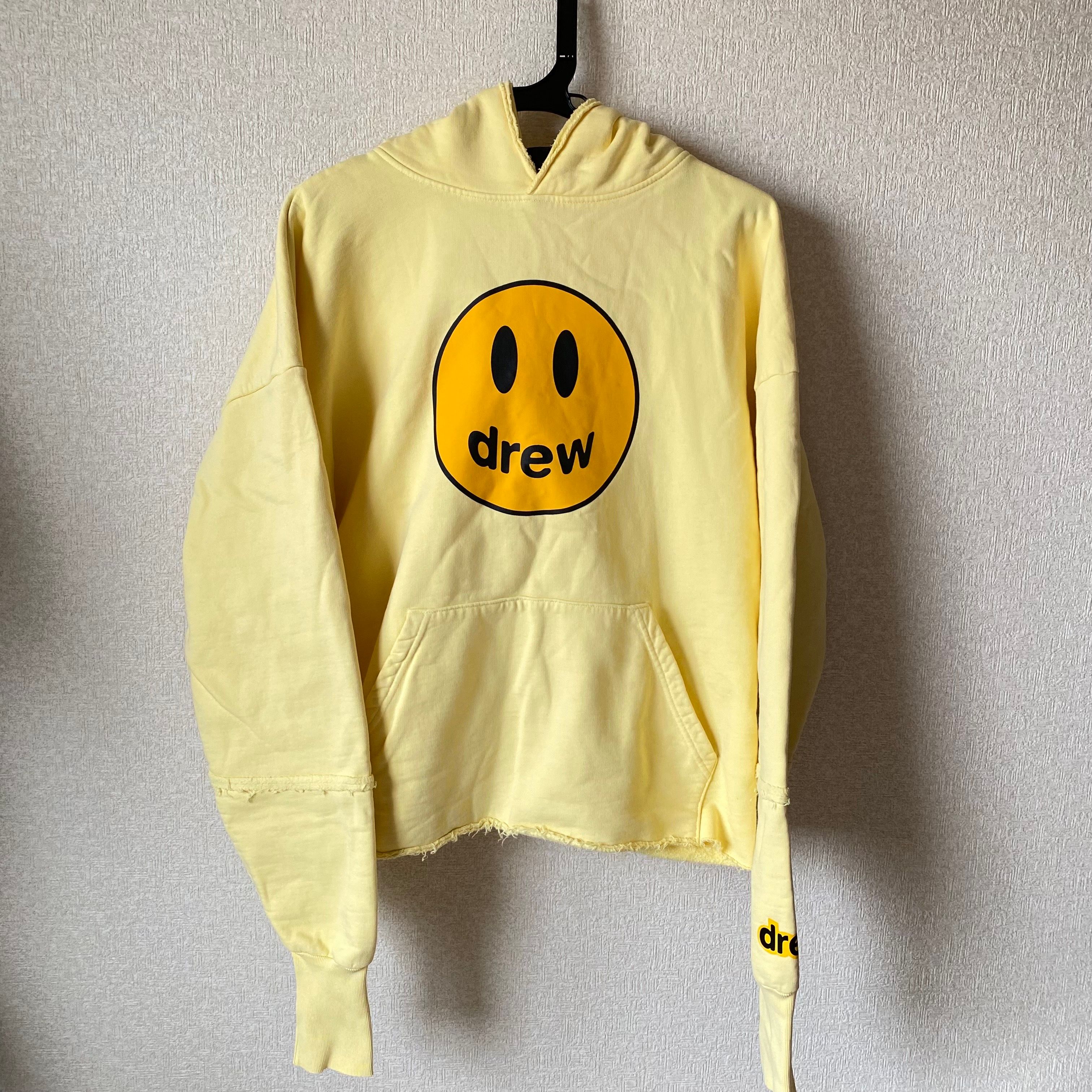 drew house mascot deconstructed hoodie "Light Yellow"