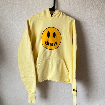 drew house mascot deconstructed hoodie "Light Yellow"