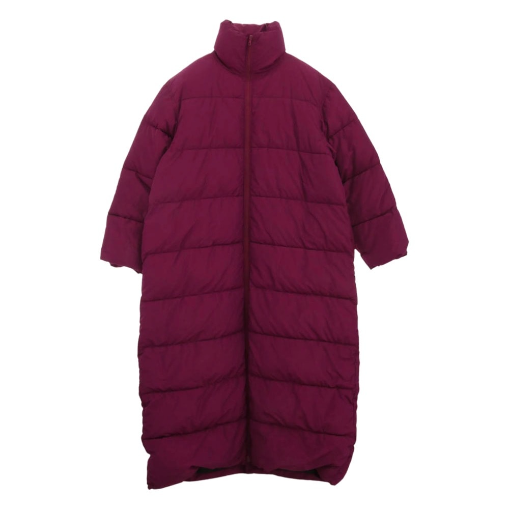 BALENCIAGA バレンシアガ コート 594908 TYD36 中綿 パファー ロング コート ジャケット パープル系 42【中古】