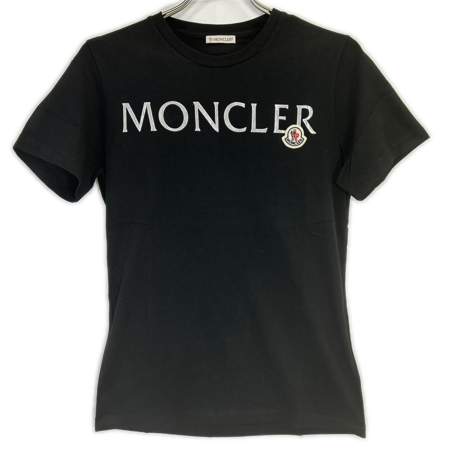モンクレール 美品 トリコロールワッペン メタルロゴ T-SHIRT Tシャツ XS