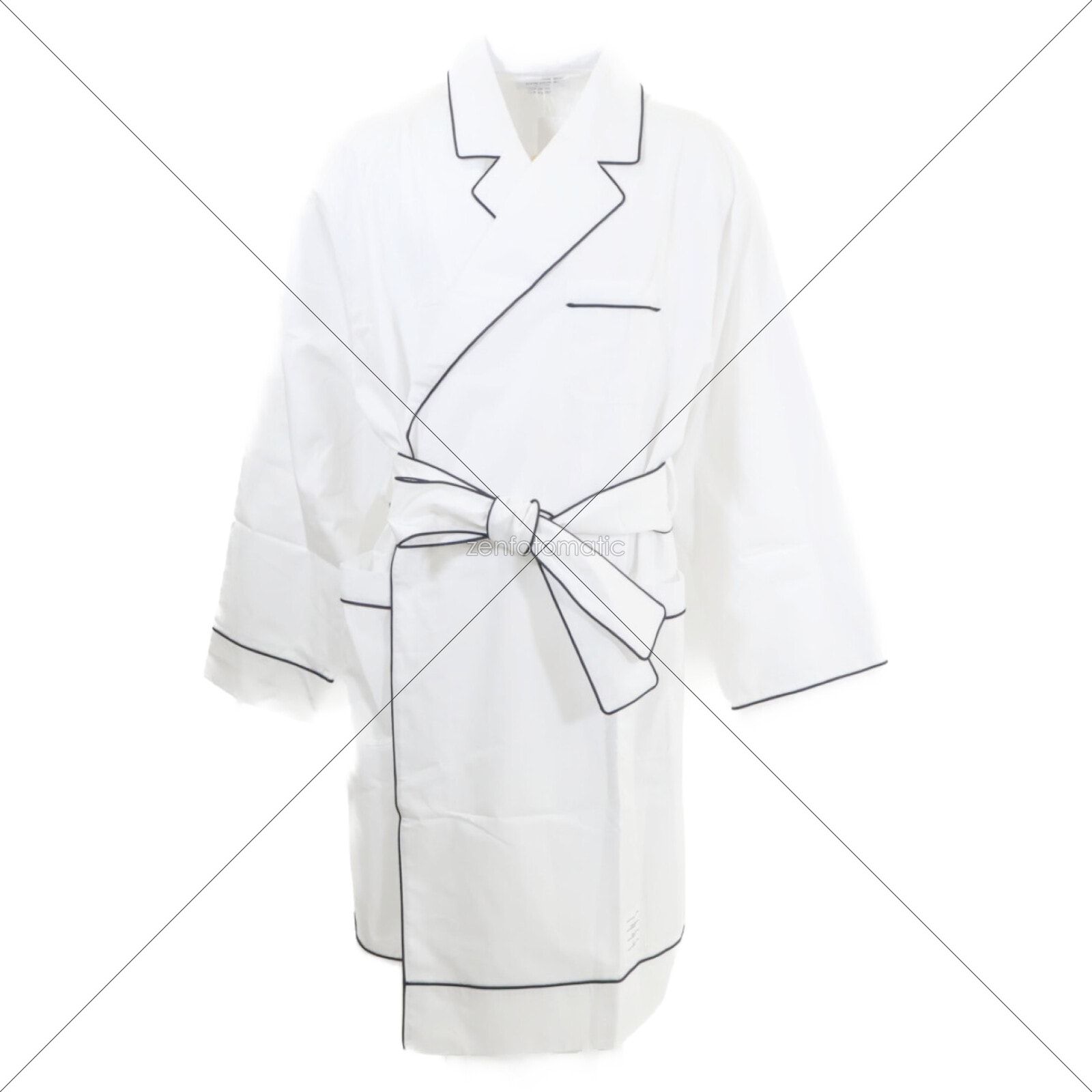 トムブラウン 【新品/国内正規】MOU525A-08017100 PATCH POCKET ROBE W/ PIPING IN POPLIN ROBE バスローブ 4