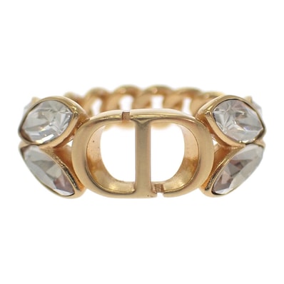 ディオール Dior 30モンテーニュリング 14号 M R2513WOMCY_D03S リング メタル クリスタル ゴールド レディース【中古】【Aランク】