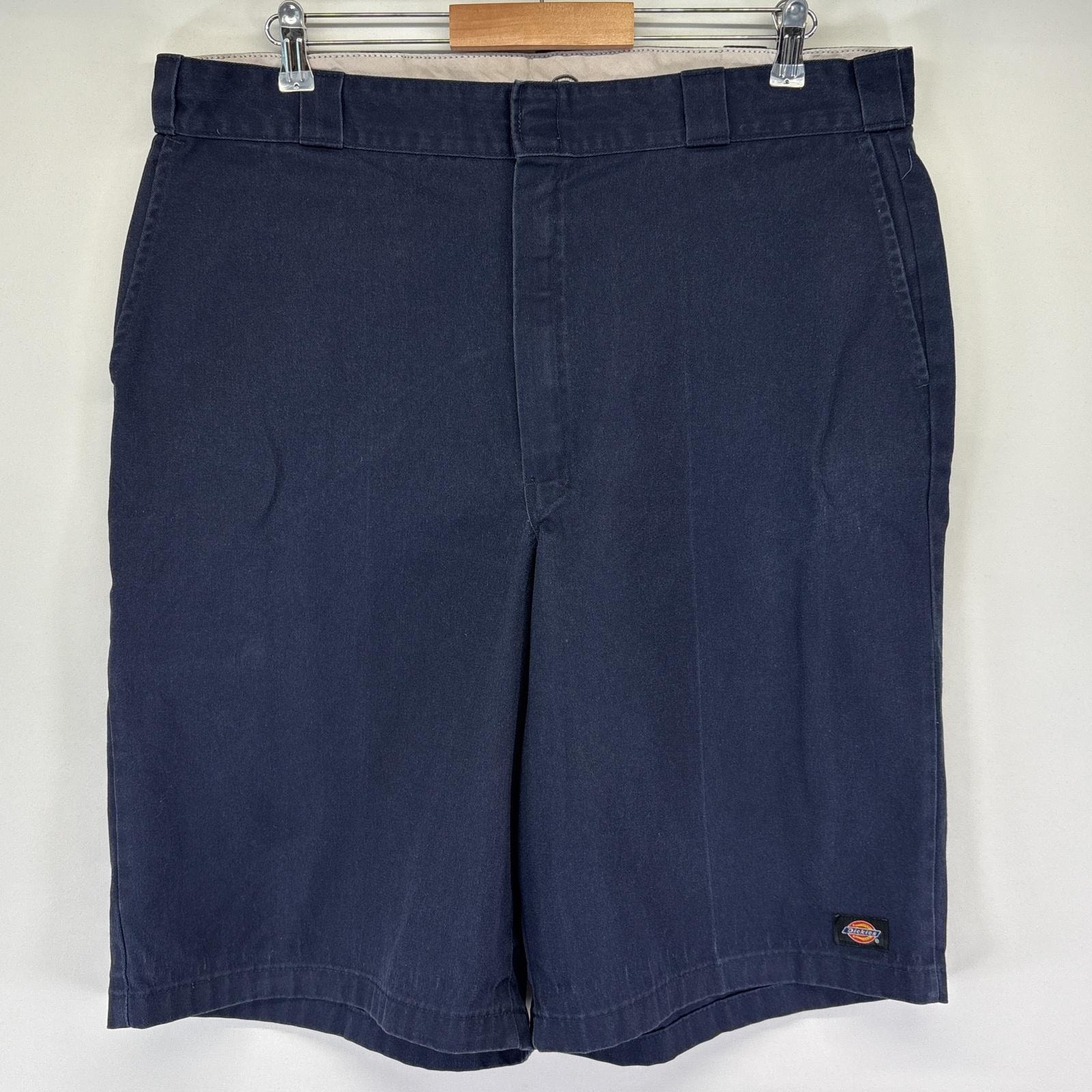 古着 ディッキーズ Dickies ショートパンツ ワーク ワンポイントロゴ 半ズボン ハーフパンツ 短パン 大きいサイズ w40 ネイビー メンズ