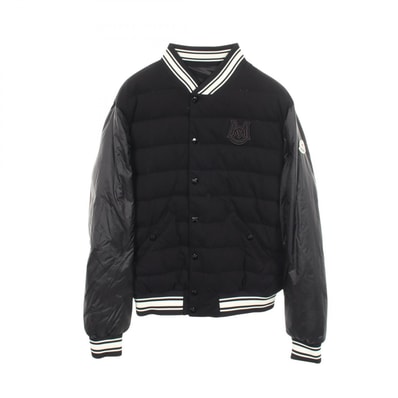 モンクレール MONCLER BOUCHET GIUBBOTTO リバーシブル ダウンジャケット 衣料品 アウター ナイロン コットン メンズ ブラック系 K10911A00040 【中古】