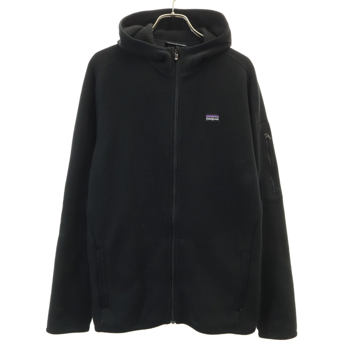 patagonia パタゴニア 長袖 ニット ジップパーカー L ブラック アウトドア 2553FA11