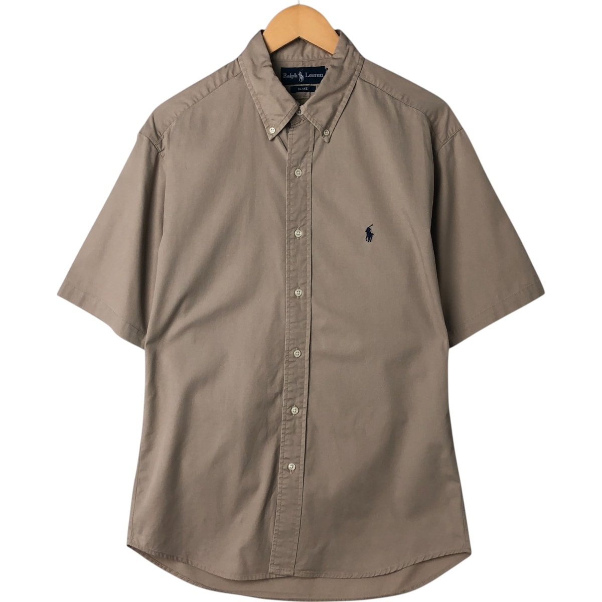 古着 ラルフローレン Ralph Lauren BLAKE 半袖 ボタンダウンシャツ メンズL相当/eaa541731