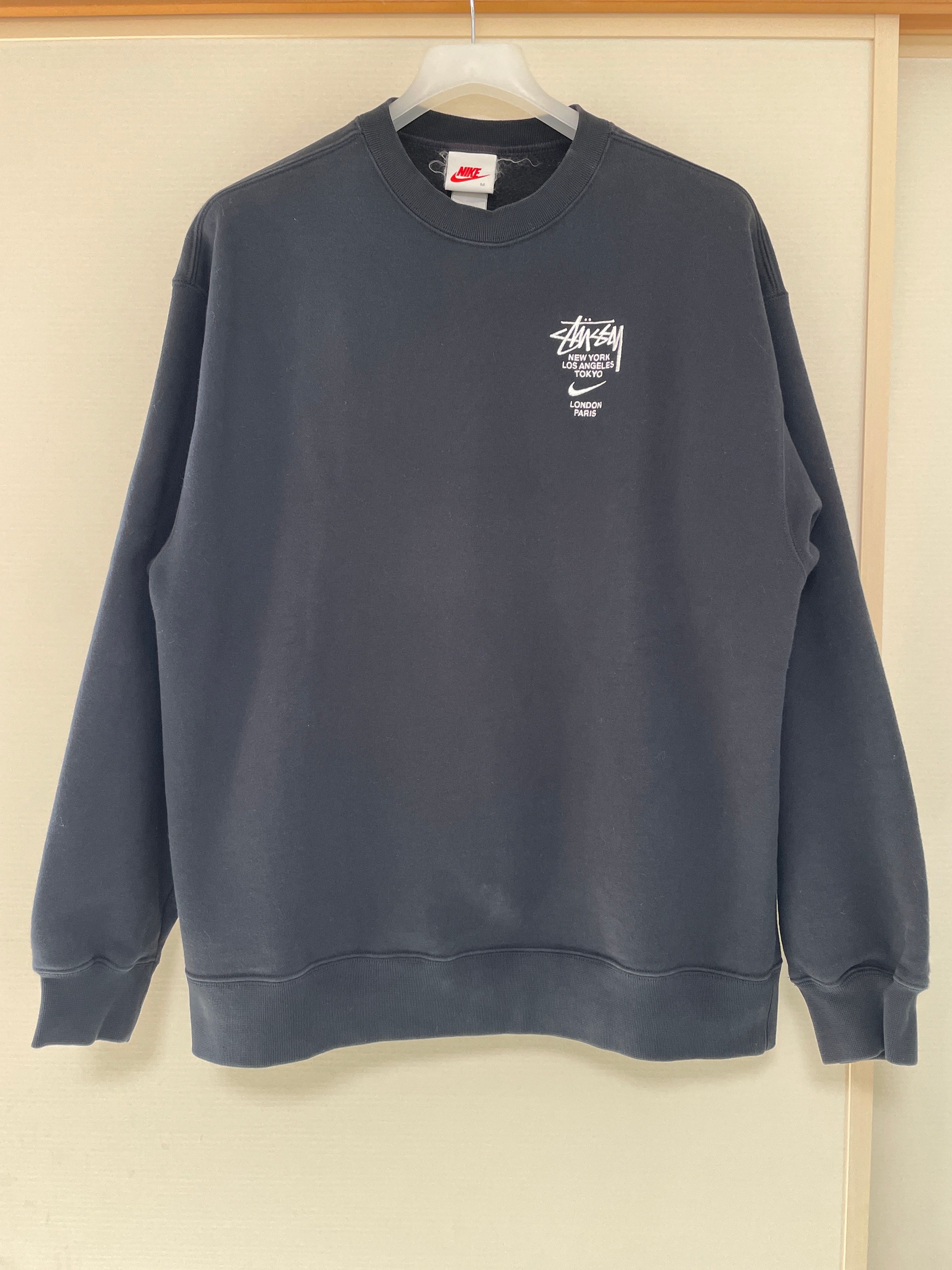 Nike x Stussy International Crewneck Sweatshirt (US Size) "Black" DC4198-010
