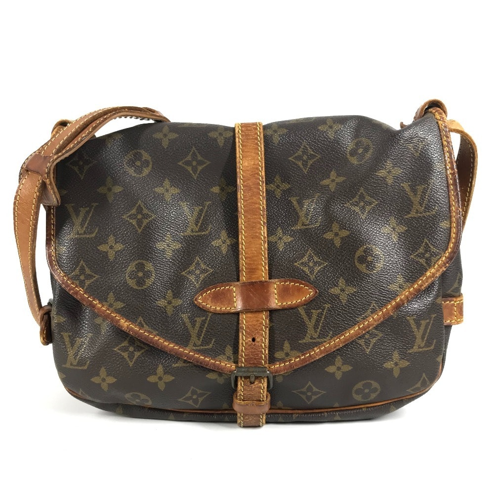 ルイヴィトン LOUIS VUITTON ソミュール30 ソミュール30 M42256 モノグラム フラップ カバン バック 斜め掛けバック ショルダーバッグ モノグラムキャンバス ブラウン