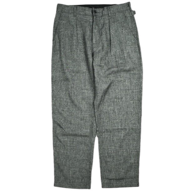 Engineered Garments エンジニアードガーメンツ アメリカ製 Ground Pant - Polyester Sharkskin グラウンドパンツ ポリエステルシャークスキン S Charcoal 1プリーツ ボトムス g25281