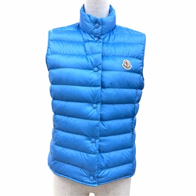 美品 モンクレール ダウンベスト LIANE GILET ブルー レディース 1