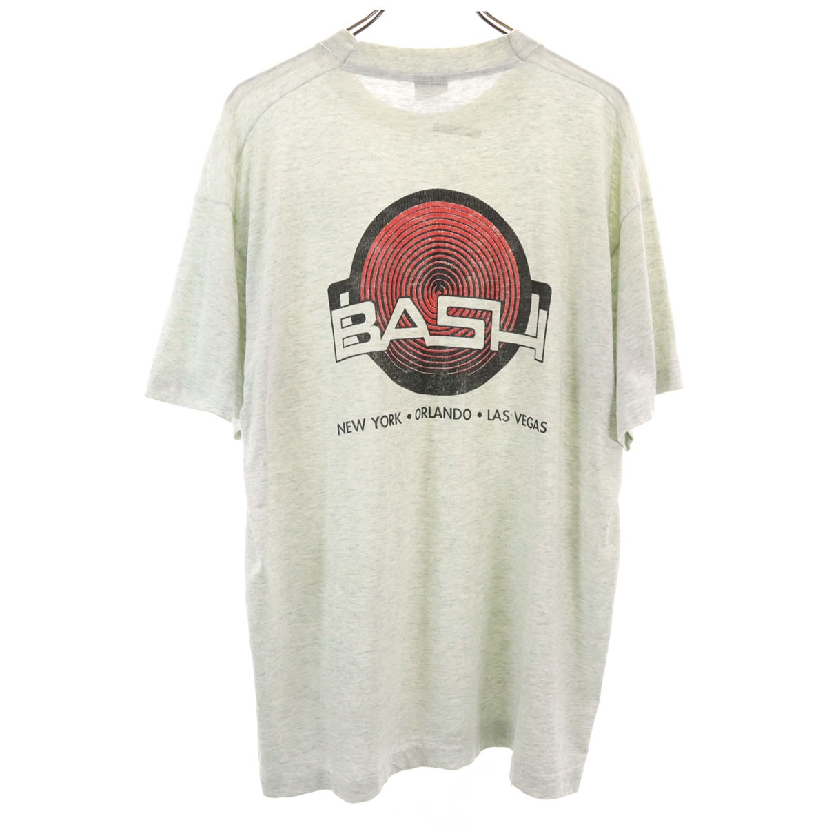 FRUIT OF THE LOOM BEST フルーツオブザルーム ベスト 90s USA製 オールド バックプリント BASH 半袖 Tシャツ シングルステッチ 企業モノ
