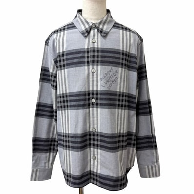 美品 ルイヴィトン 長袖シャツ グレー メンズ XXL