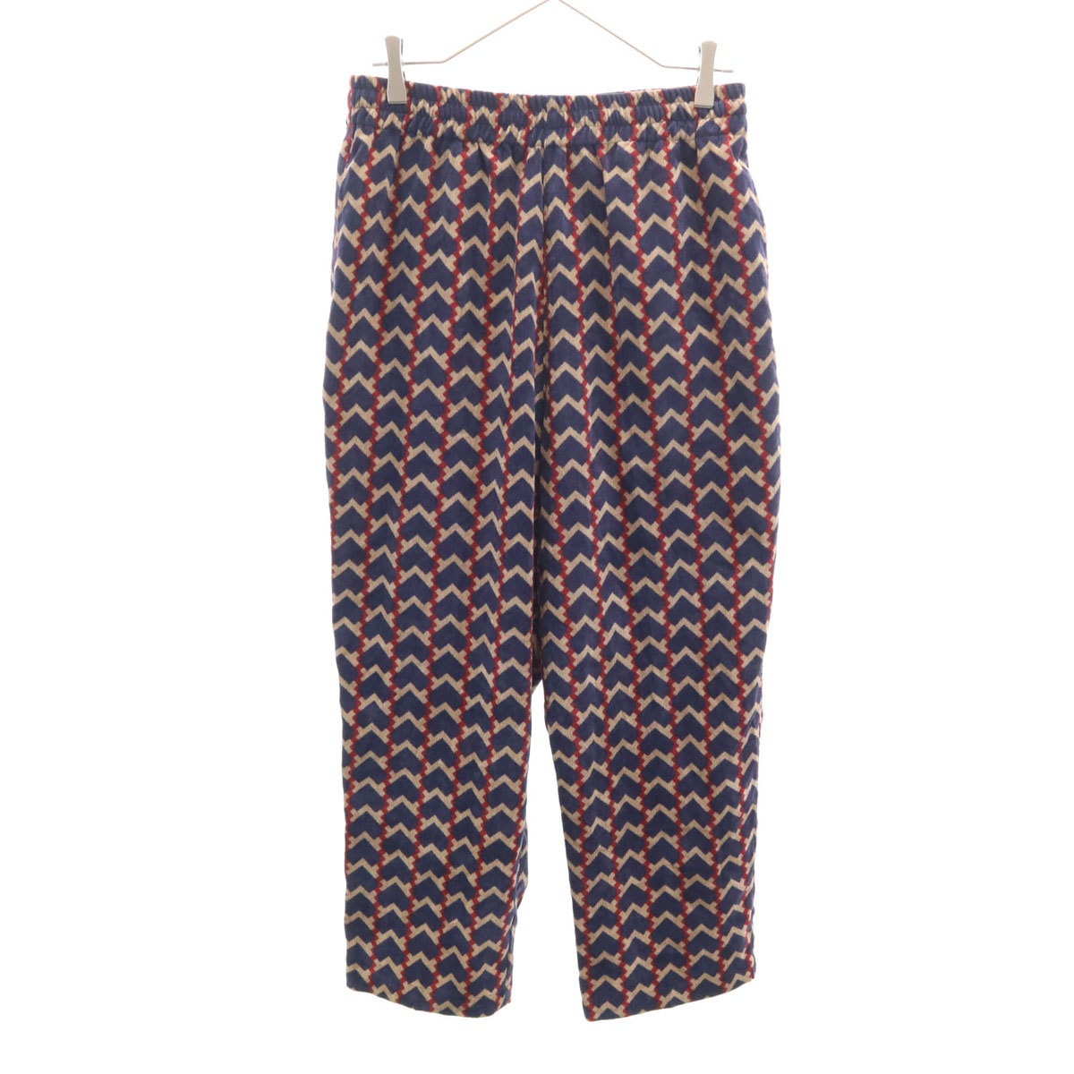 JOURNAL STANDARD ジャーナルスタンダード 総柄 イージーパンツ S ネイビー