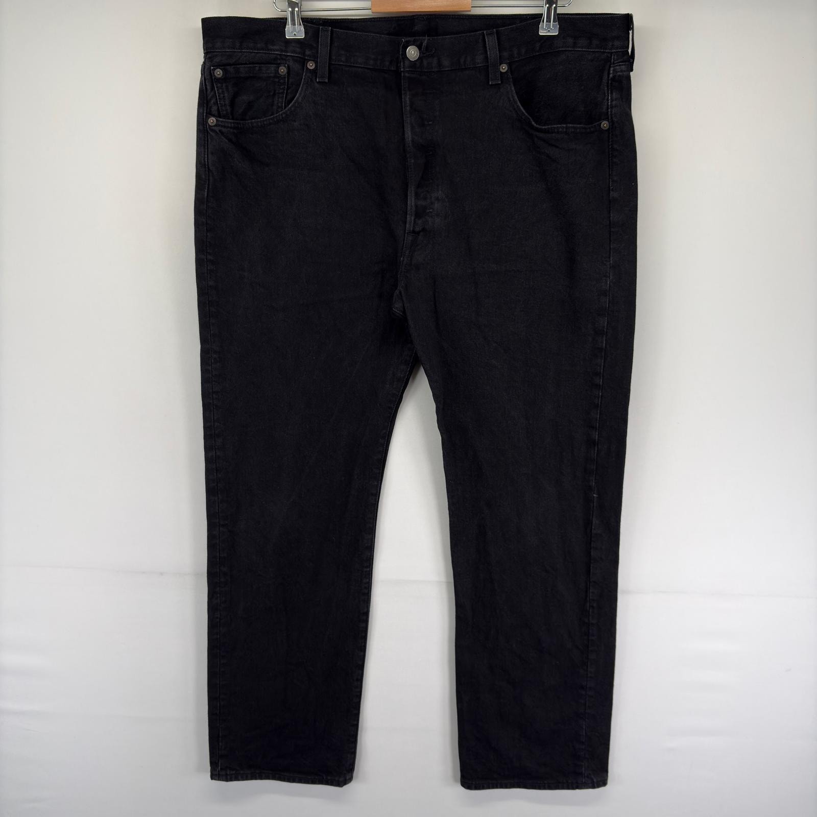 古着 リーバイス Levi's デニム パンツ 5ポケット 501 ブラックデニム 大きいサイズ ストレート w40 L30  ブラック系 メンズ