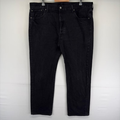 古着 リーバイス Levi's デニム パンツ 5ポケット 501 ブラックデニム 大きいサイズ ストレート w40 L30 ブラック系 メンズ