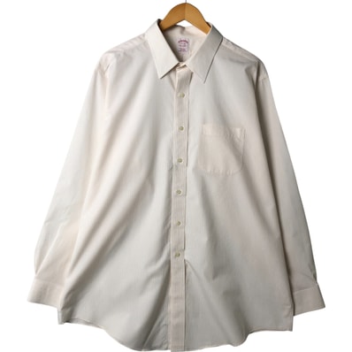 古着 ブルックスブラザーズ Brooks Brothers Est.1818 長袖 コットンストライプシャツ メンズXL相当/eaa544989