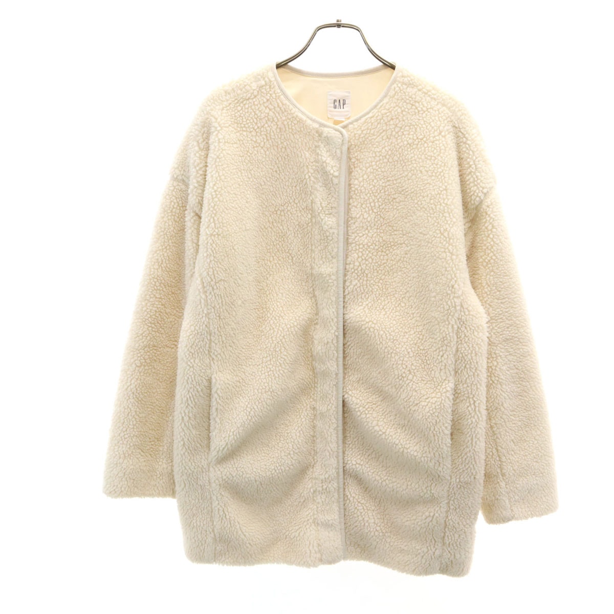 GAP ギャップ ボア フリースジャケット XXS ベージュ系