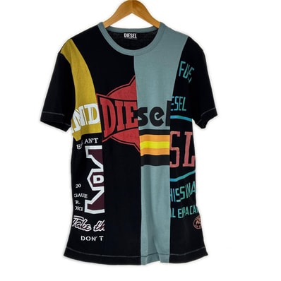 DIESEL ディーゼル Tシャツ SIZE L 古着 A05051 マルチカラー
