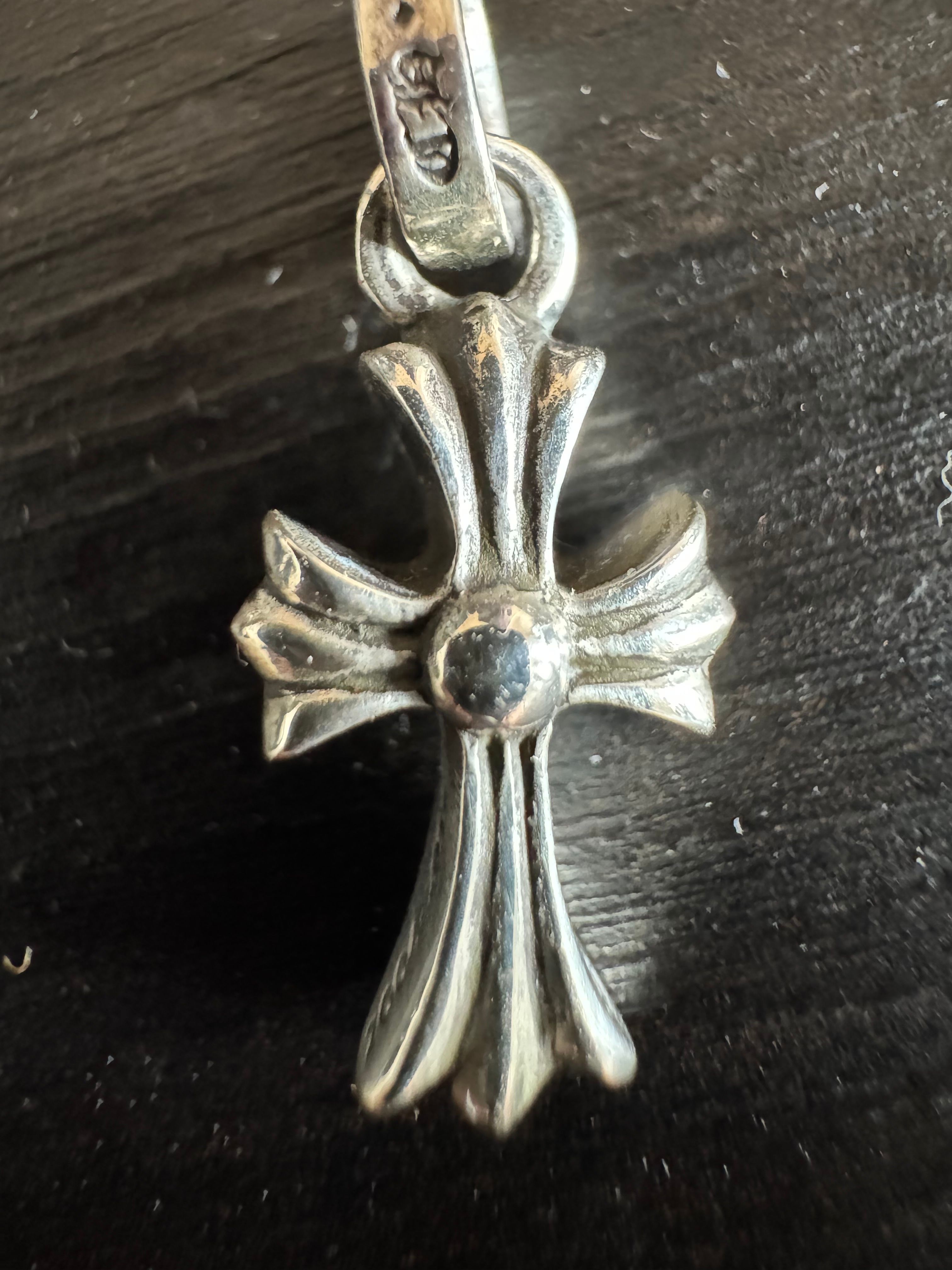 Chrome Hearts CH Cross Baby Fat Charm "Silver"
