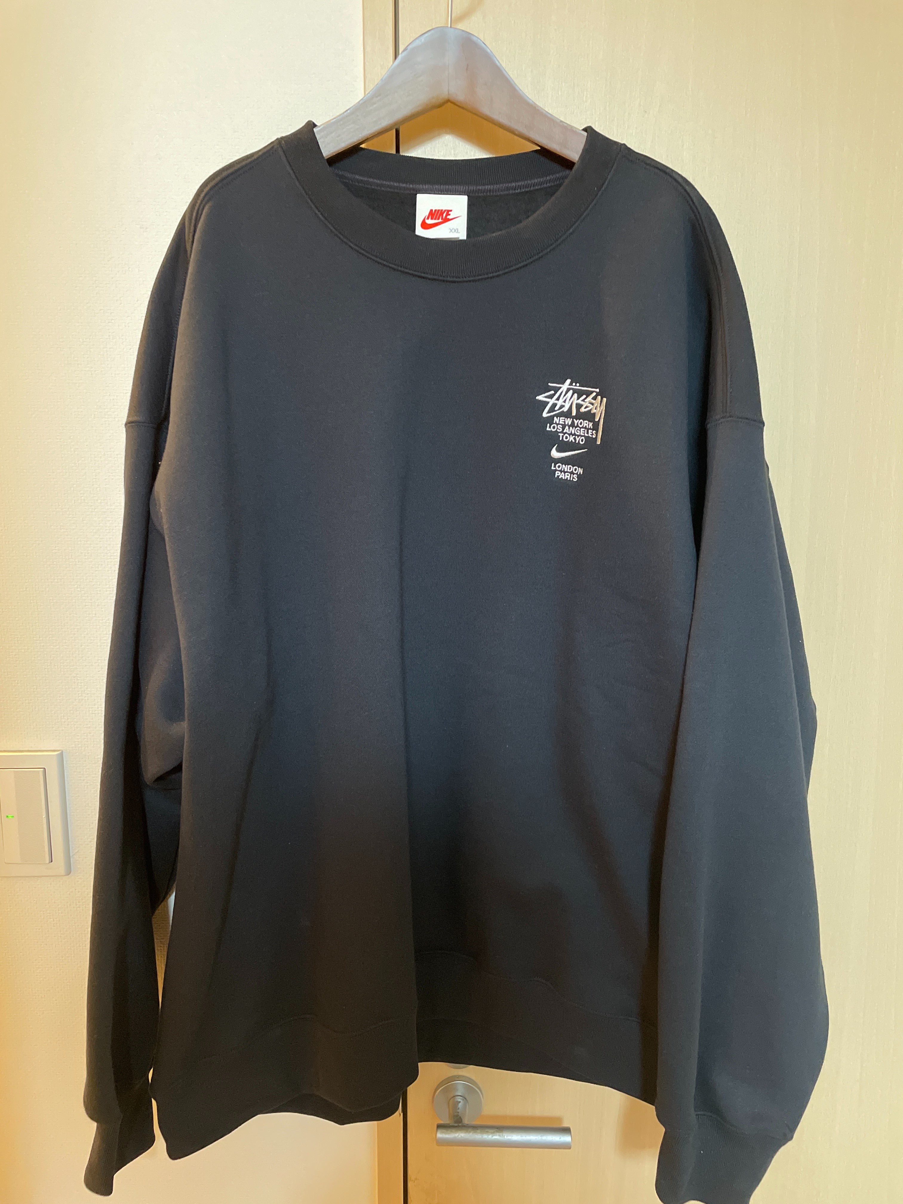 Nike x Stussy International Crewneck Sweatshirt (US Size) "Black" DC4198-010