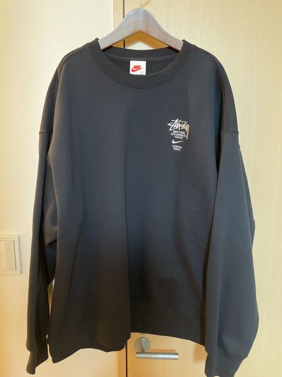 Nike x Stussy International Crewneck Sweatshirt (US Size) "Black" DC4198-010