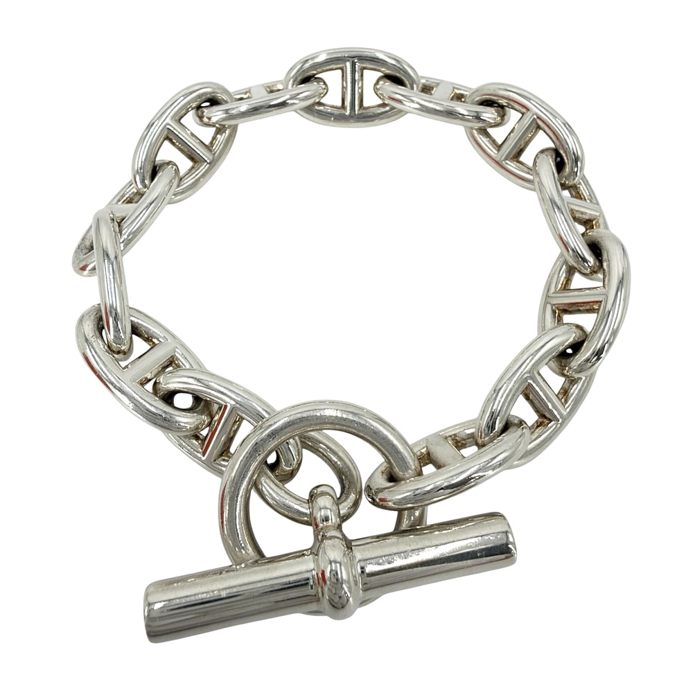 HERMES エルメス ブレスレット シェーヌダンクルGM アクセサリー ジュエリー 13コマ シルバー925    メンズ 約70.7g【中古品】