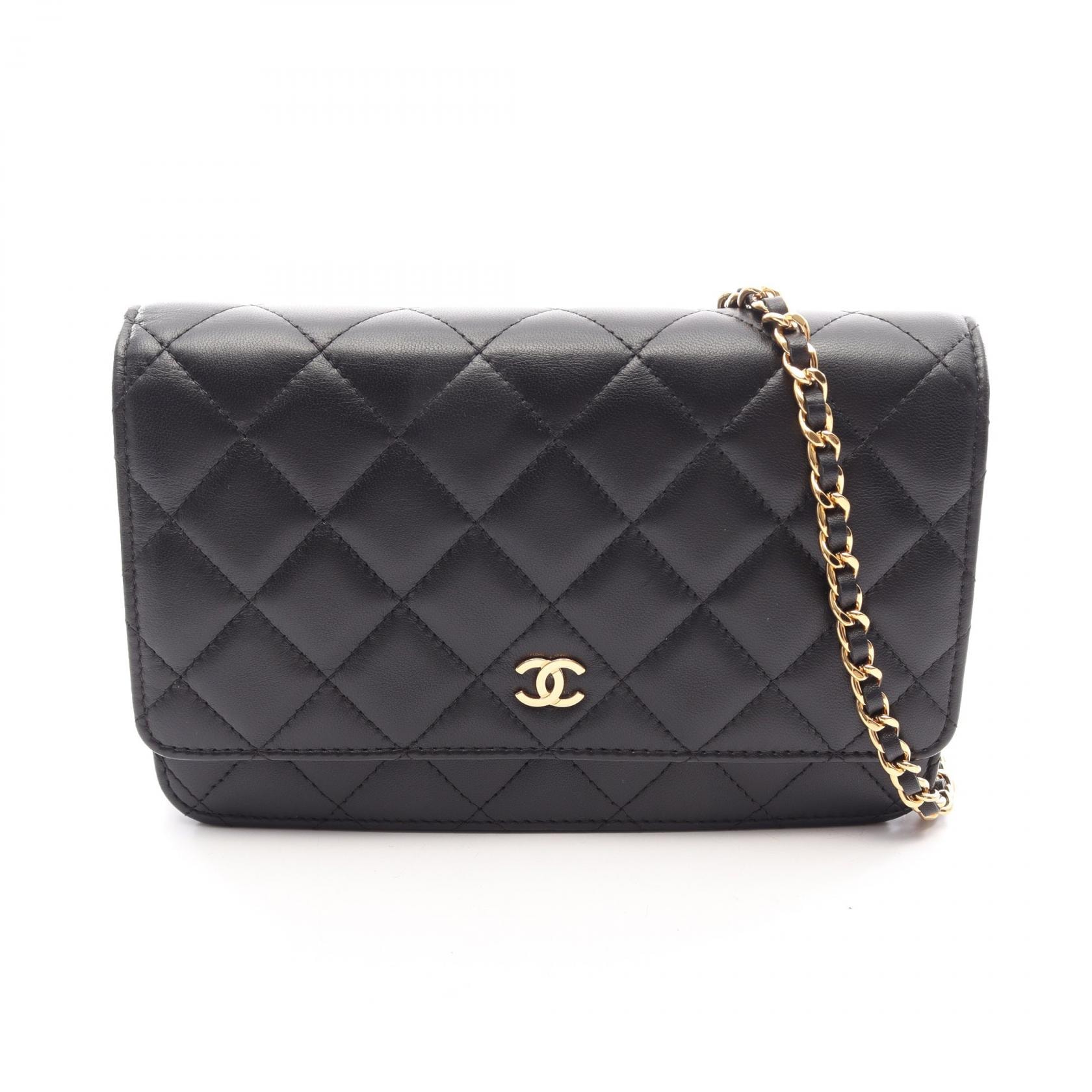 シャネル CHANEL マトラッセ ショルダーバッグ バッグ ラムスキン(羊革) レディース ブラック系 【中古】