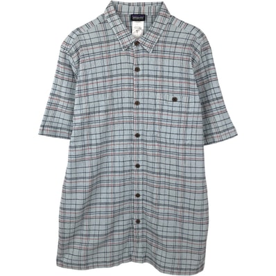 古着 パタゴニア Patagonia ORGANIC COTTON オーガニックコットン 52921SP15 A/Cシャツ 楊柳クレープ 半袖 コットン チェックシャツ ボックスシャツ メンズXL相当/eaa665167