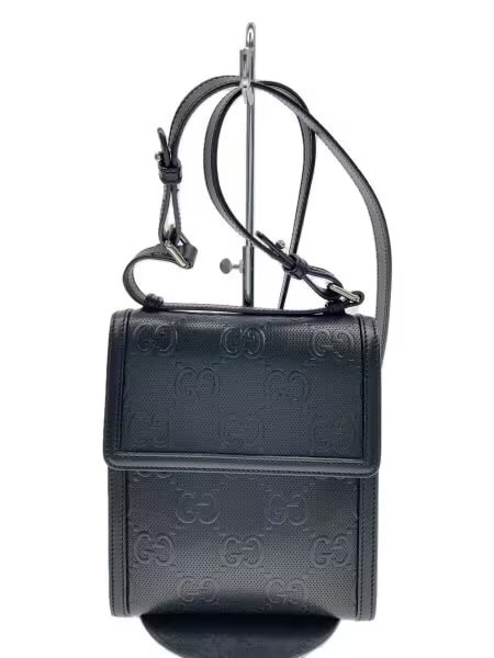 GUCCI GG Embossed Messenger Bag "Black"