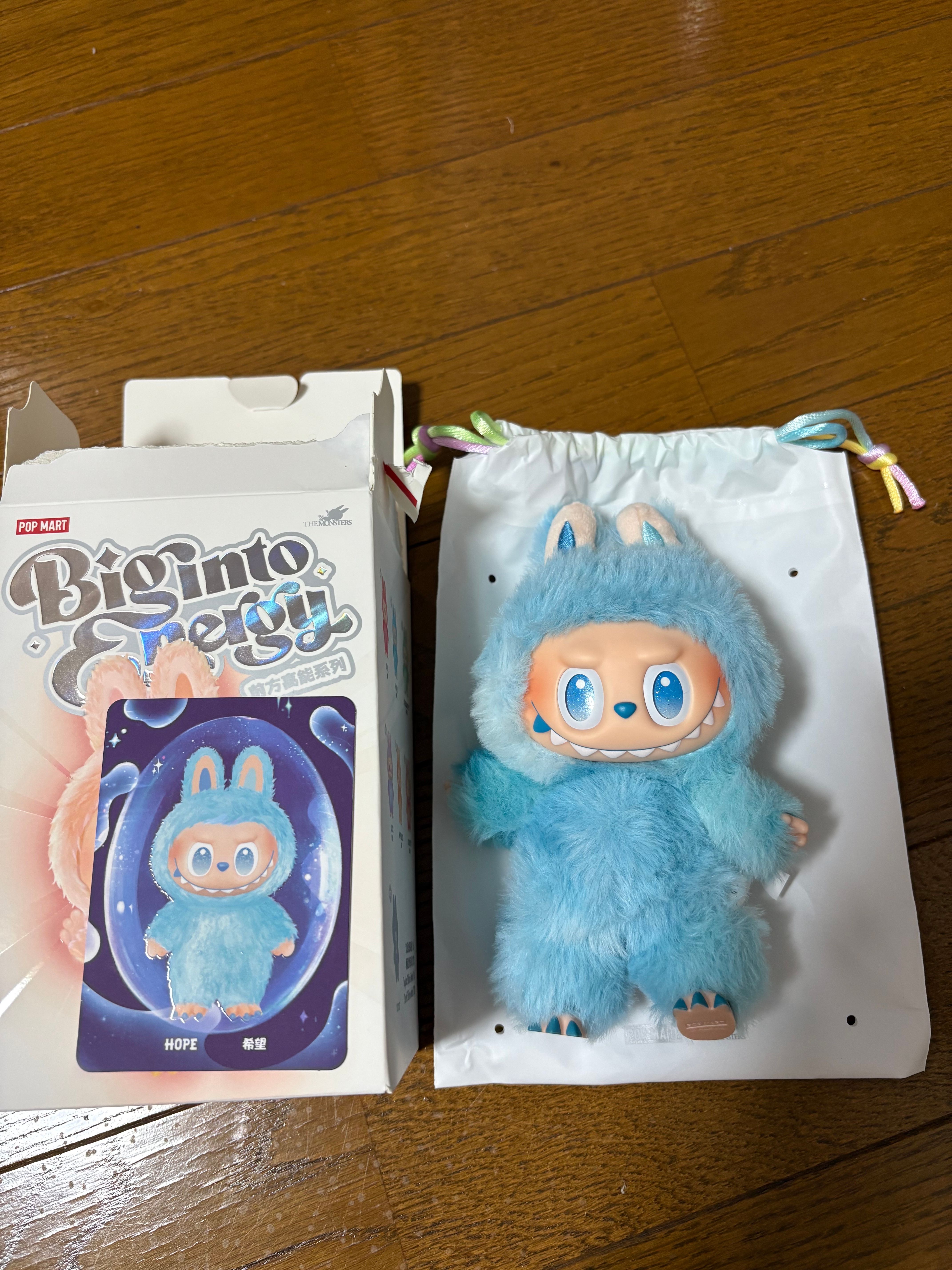 POP MART THE MONSTERS (LABUBU) Big into Energy Series Plush Pendant HOPE