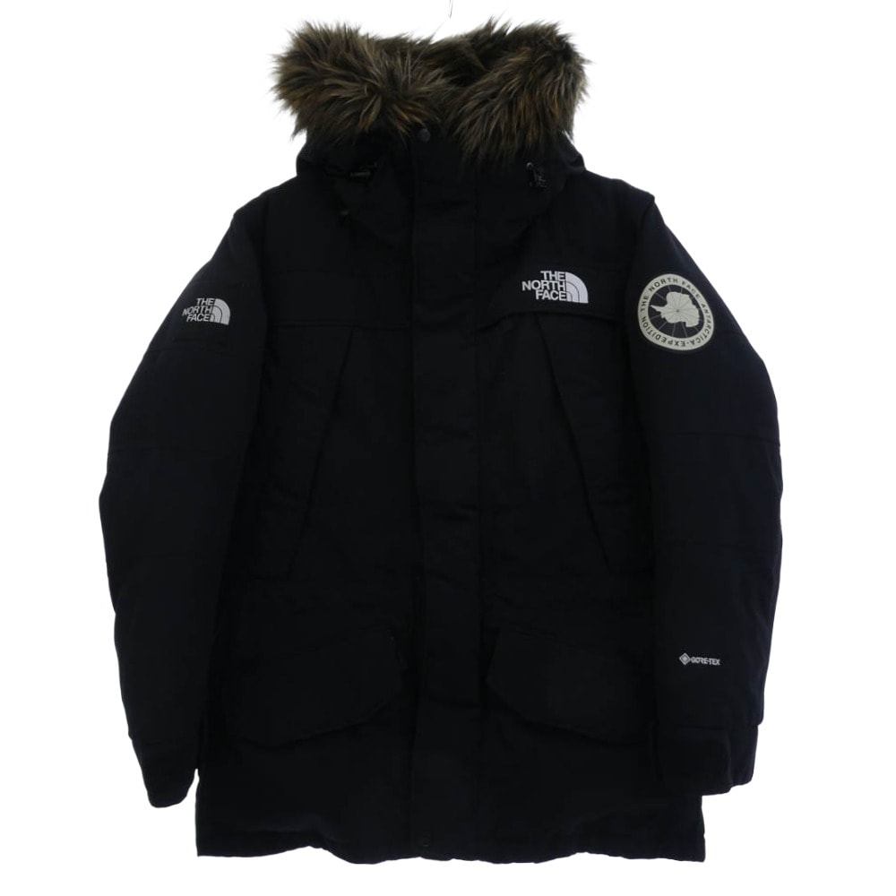 THE NORTH FACE ノースフェイス ダウンジャケット ND91807 ANTARCTICA PARKA アンタークティカ パーカ ファーフード ダウン ジャケット ブラック系 L【中古】
