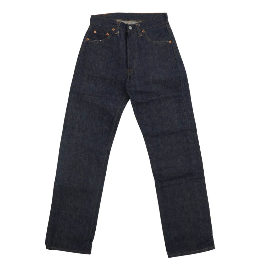 Levi's リーバイス デニムパンツ デッドストック フラッシャー付き 501 BIGE 後期 両面不均等V 足長R ボタン裏刻印8 デニム パンツ インディゴブルー系【中古】