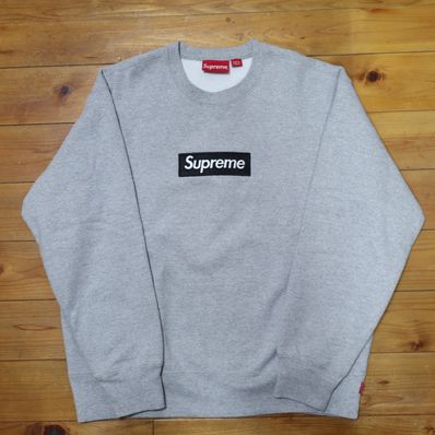 Supreme Box Logo Crewneck "Heather Grey" (22FW)