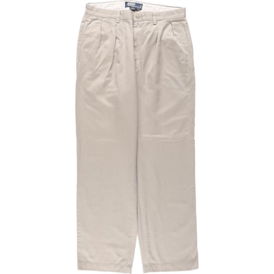 古着 ラルフローレン Ralph Lauren POLO by Ralph Lauren ANDREW PANT ツータック チノパンツ メンズw32相当/eaa682557