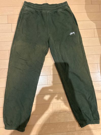 Stussy Overdyed Stock Logo Pants "Forest"