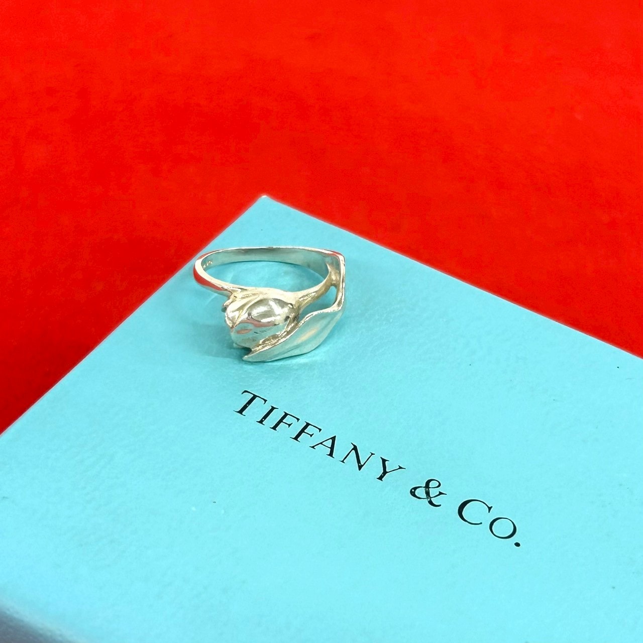 TIFFANY&Co. ティファニー チューリップ リング シルバー925 リング・指輪 8号 シルバー
 12397