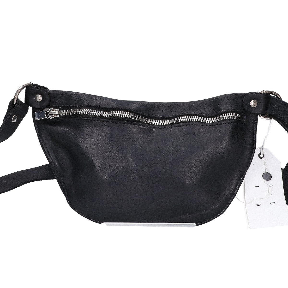 グイディ 【新品同様】SOFT HORSE FULL GRAIN BELT BAG ソフトホースレザー ダブルスライダー ベルトバッグ