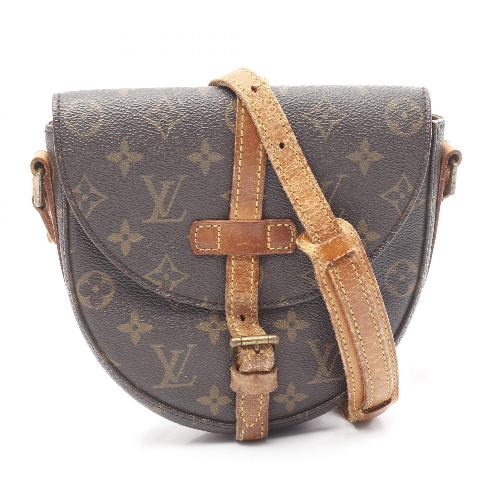 ルイ・ヴィトン LOUIS VUITTON シャンティPM ショルダーバッグ バッグ PVCコーティングキャンバス レザー モノグラム レディース ブラウン系 M40646 【中古】